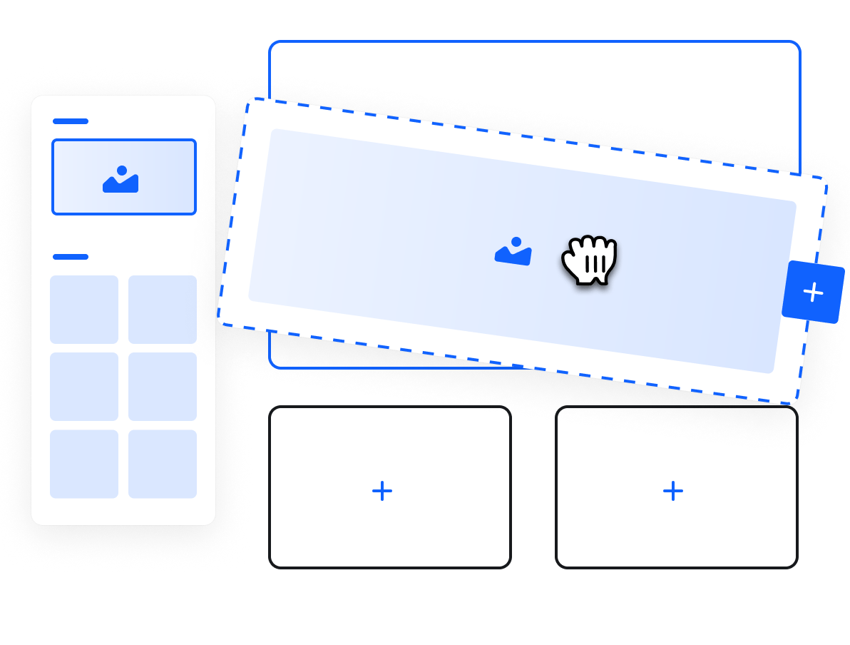200'den Fazla Şablon ile Hazır Web Sitenizi Kurun - Sürükle ve Bırak Özelliği